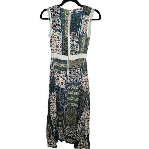 NWT La Diosa Patchwork Boho Maxi Dress Size S cottagecore Bohemian Boho Chic - Picture 6 of 12